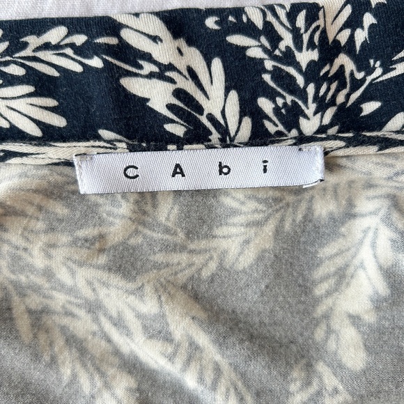 CAbi Leaf Print Knee Length Wrap Dress - Picture 12 of 13